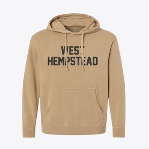 West Hempstead New York Classic Block Pigment-Dyed Hoodie