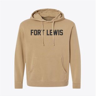 Fort Lewis Washington Classic Block Pigment-Dyed Hoodie