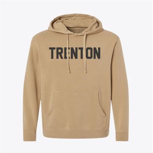 Trenton New Jersey Classic Block Pigment-Dyed Hoodie