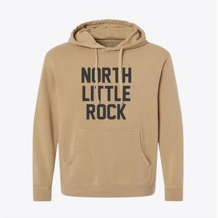 North Little Rock Arkansas Classic Block Pigment-Dyed Hoodie