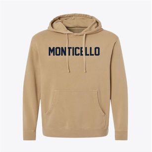 Monticello Indiana Classic Block Pigment-Dyed Hoodie