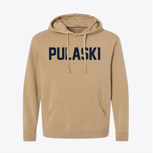 Pulaski Wisconsin Classic Block Pigment-Dyed Hoodie