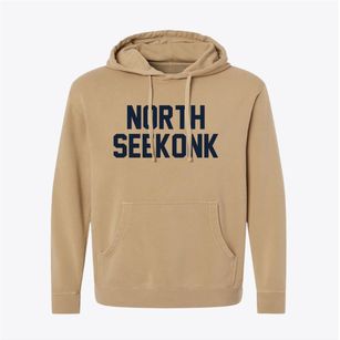 North Seekonk Massachusetts Classic Block Pigment-Dyed Hoodie