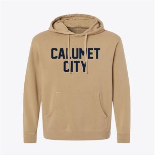 Calumet City Illinois Classic Block Pigment-Dyed Hoodie