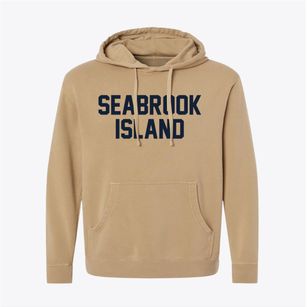 Seabrook Island South Carolina Classic Block Pigment-Dyed Hoodie