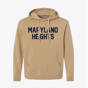 Maryland Heights Missouri Classic Block Pigment-Dyed Hoodie