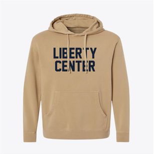 Liberty Center Ohio Classic Block Pigment-Dyed Hoodie