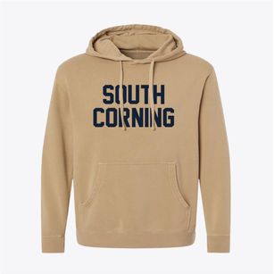 South Corning New York Classic Block Pigment-Dyed Hoodie