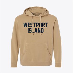 Westport Island Maine Classic Block Pigment-Dyed Hoodie