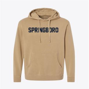 Springboro Pennsylvania Classic Block Pigment-Dyed Hoodie