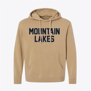 Mountain Lakes New Hampshire Classic Block Pigment-Dyed Hoodie