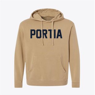 Portia Arkansas Classic Block Pigment-Dyed Hoodie