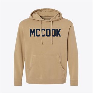 Mccook Illinois Classic Block Pigment-Dyed Hoodie