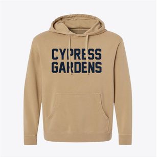 Cypress Gardens Florida Classic Block Pigment-Dyed Hoodie