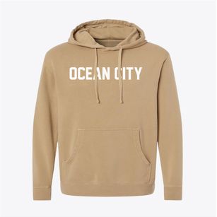 Ocean City Maryland Classic Block Pigment-Dyed Hoodie