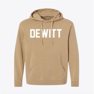 Dewitt Iowa Classic Block Pigment-Dyed Hoodie