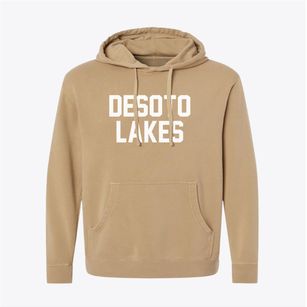 Desoto Lakes Florida Classic Block Pigment-Dyed Hoodie