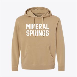 Mineral Springs North Carolina Classic Block Pigment-Dyed Hoodie
