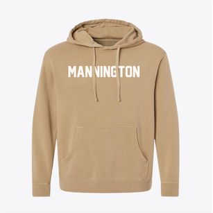 Mannington West Virginia Classic Block Pigment-Dyed Hoodie
