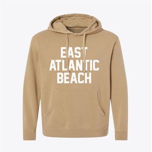 East Atlantic Beach New York Classic Block Pigment-Dyed Hoodie