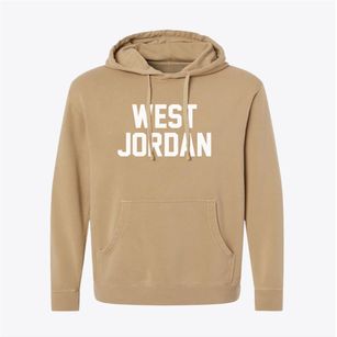 West Jordan Utah Classic Block Pigment-Dyed Hoodie
