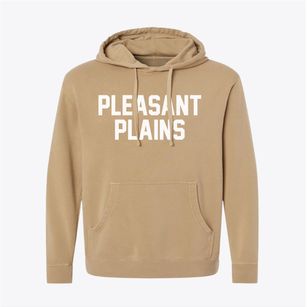 Pleasant Plains New Jersey Classic Block Pigment-Dyed Hoodie