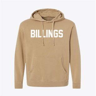 Billings Oklahoma Classic Block Pigment-Dyed Hoodie