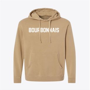 Bourbonnais Illinois Classic Block Pigment-Dyed Hoodie