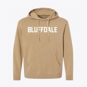 Bluffdale Utah Classic Block Pigment-Dyed Hoodie
