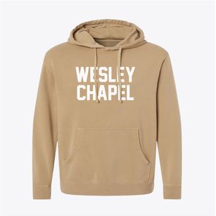 Wesley Chapel North Carolina Classic Block Pigment-Dyed Hoodie