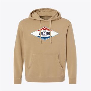 Valders Wisconsin Diamond Star Pigment-Dyed Hoodie