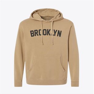 Brooklyn New York Classic Curve Pigment-Dyed Hoodie