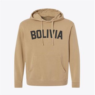 Bolivia North Carolina Classic Curve Pigment-Dyed Hoodie