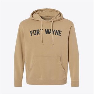 Fort Wayne Indiana Classic Curve Pigment-Dyed Hoodie