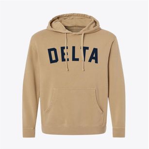 Delta Wisconsin Classic Curve Pigment-Dyed Hoodie