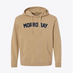 Morro Bay California Classic Curve Pigment-Dyed Hoodie