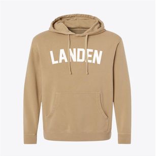Landen Ohio Classic Curve Pigment-Dyed Hoodie