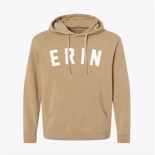 Erin New York Classic Curve Pigment-Dyed Hoodie