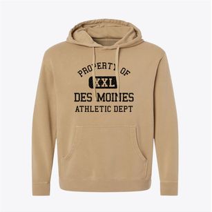 Des Moines New Mexico Athletic Dept Pigment-Dyed Hoodie