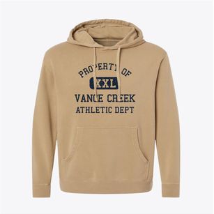 Vance Creek Wisconsin Athletic Dept Pigment-Dyed Hoodie