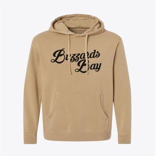 Buzzards Bay Massachusetts Vintage Team Pigment-Dyed Hoodie