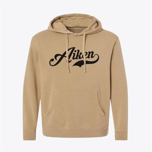Aiken South Carolina Vintage Team Pigment-Dyed Hoodie