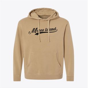 Marco Island Florida Vintage Team Pigment-Dyed Hoodie