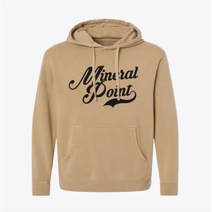 Mineral Point Missouri Vintage Team Pigment-Dyed Hoodie