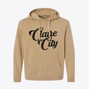 Claire City South Dakota Vintage Team Pigment-Dyed Hoodie