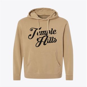 Temple Hills Maryland Vintage Team Pigment-Dyed Hoodie