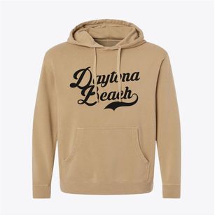 Daytona Beach Florida Vintage Team Pigment-Dyed Hoodie