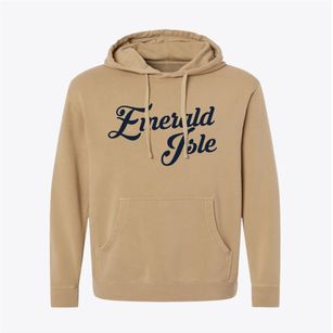 Emerald Isle North Carolina Vintage Team Pigment-Dyed Hoodie