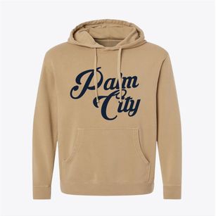 Palm City Florida Vintage Team Pigment-Dyed Hoodie