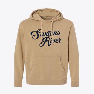 Saxtons River Vermont Vintage Team Pigment-Dyed Hoodie